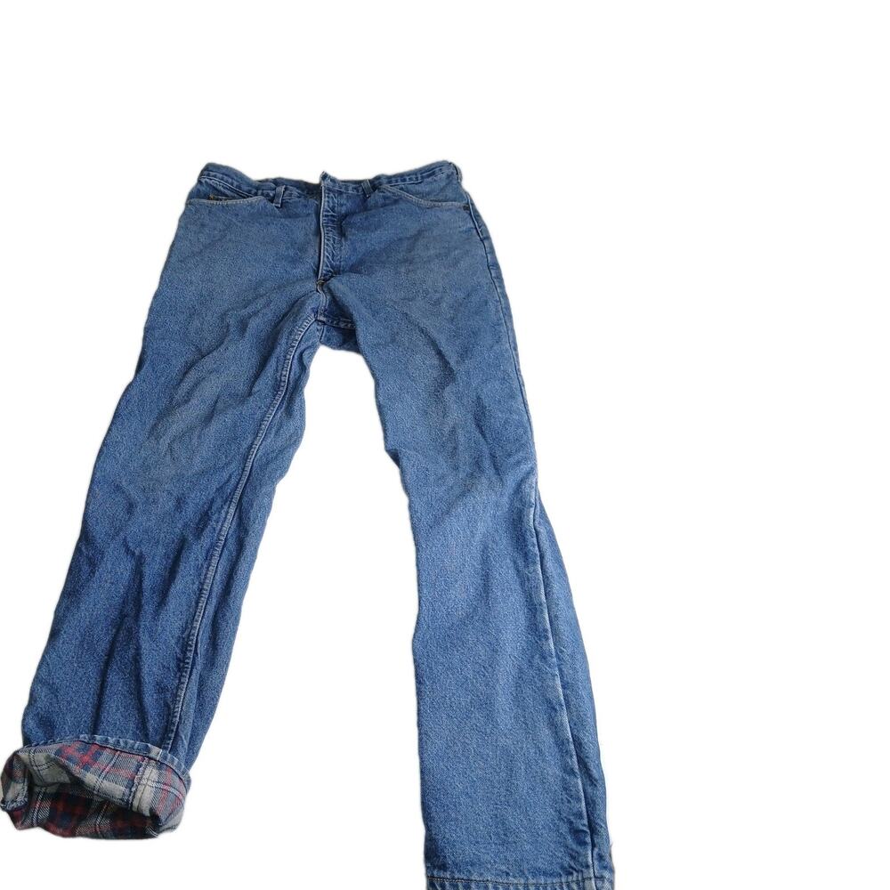 Oshkosh B'Gosh Men's Vintage Relaxed Fit Flannel Lined Blue Jeans sz 38/34